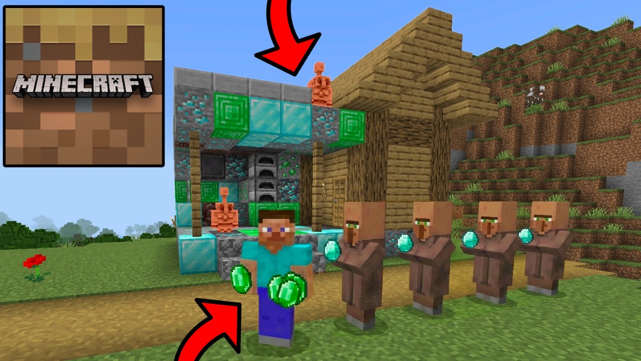 Minecraft Trial - Best Way To Find 30+ Emeralds to trade with villagers!! (secret coordinates)