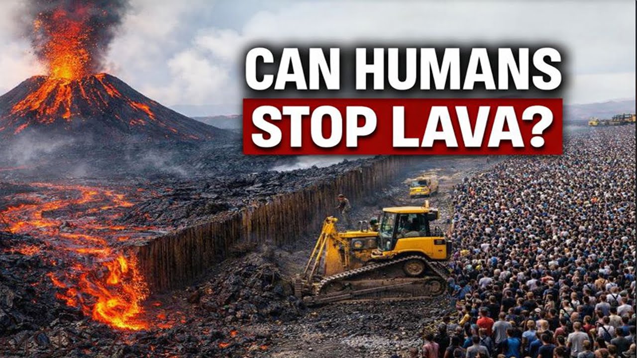 How Iceland stops millions of tons of lava with massive barriers?