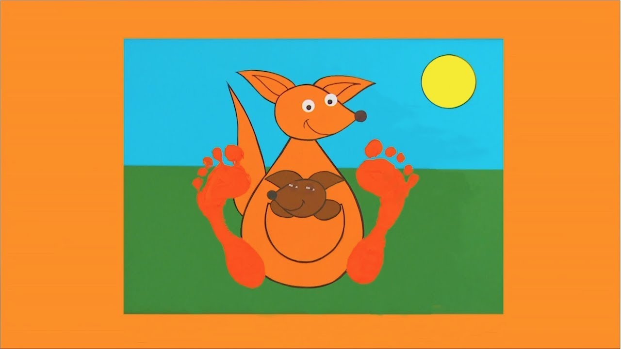 Kangaroo Foot Print Picture | Mister Maker