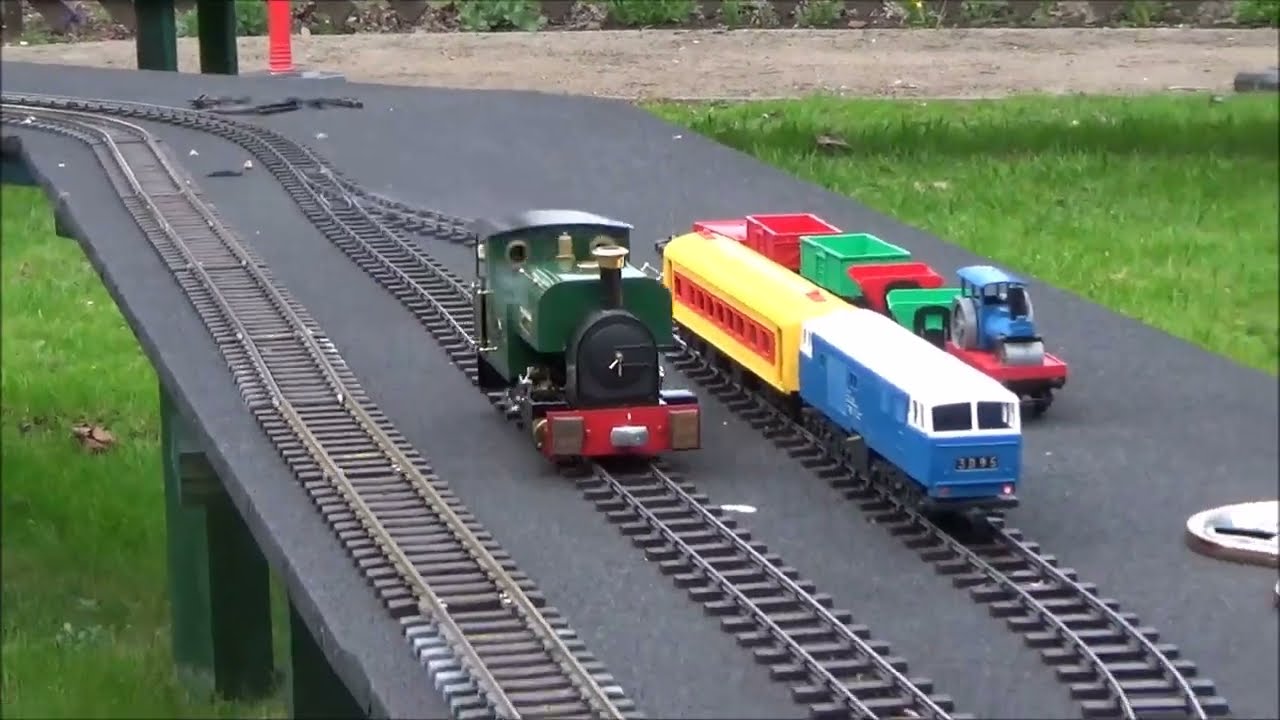 O Gauge Roundhouse Steam Locomotive Dylan At The Forget Me Not Garden Railway