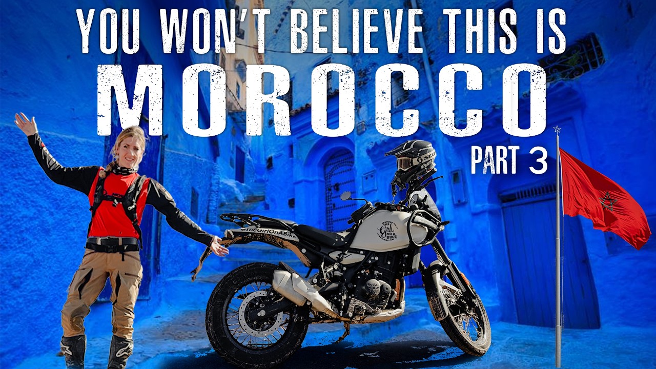 Они всё покрасили в синий цвет!? - Марокканское приключение на мотоцикле Royal Enfield Himalayan ...