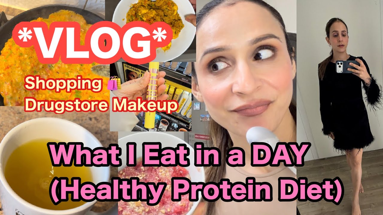 What I Eat in a Day *Protein Diet* || Inflammatory Drink Recipe || Vlog || By Monika