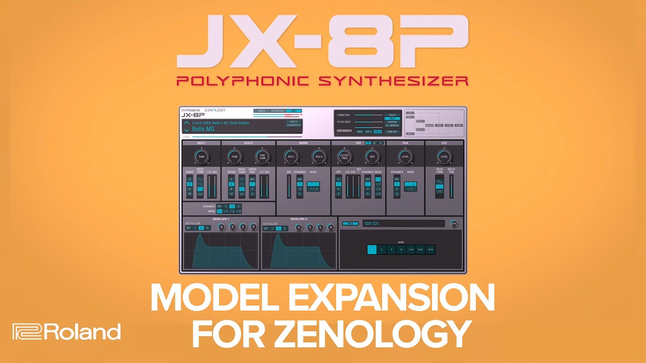 Roland JX-8P Model Expansion for ZENOLOGY Software Synthesizer