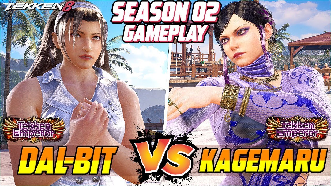 Tekken 8 – DAL-BIT (Jun Kazama) vs KAGEMARU (Zafina) – T8 (SEASON 2) High Level Gameplay!