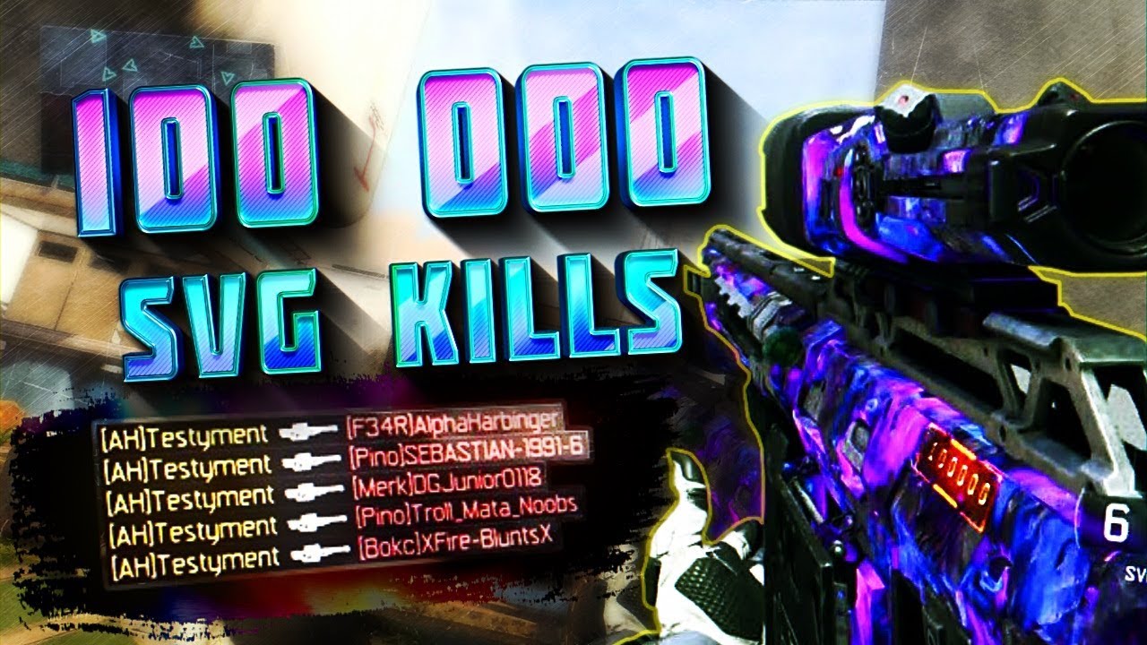 100,000 SVG Kills. *100 SNIPING CLIPS*
