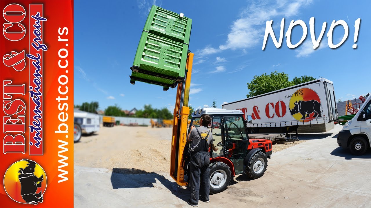 AGT 860 traktor sa Orizzonti viljuškarom -  Multipurpose tractor forklift