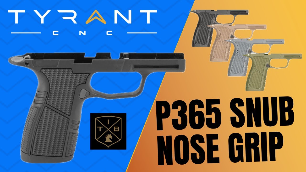 Обзор модуля рукоятки Tyrant CNC P365 с укороченным носом — рукоятка X-Macro, компактный дизайн, ...