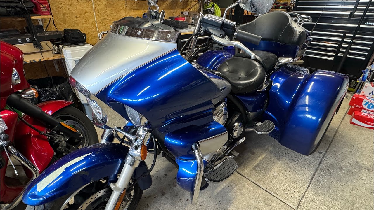 Tear down and inspection of 2011 Kawasaki Vulcan Voyager VN1700 trike - Part 1
