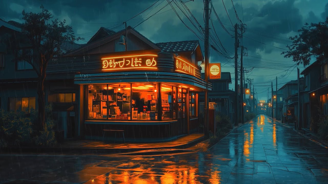 90s Lofi Beats for Rainy Nights to increase productivity | Japanese Old Town🌧️ Lofi Hip Hop Rain Mix