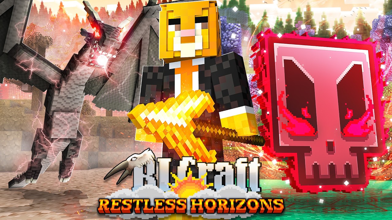I Spent 100 Days in RLCraft Restless Horizons (MALICIOUS MODE)