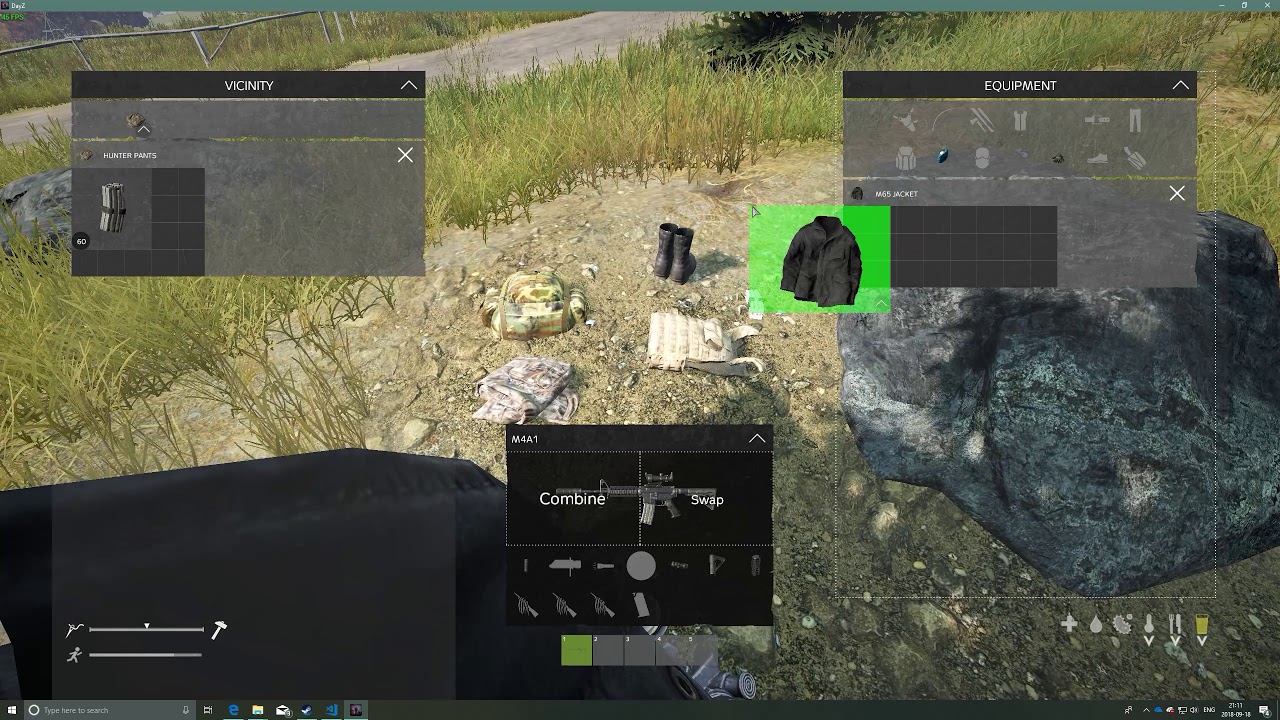 DayZ SA: Better Inventory Mod - Showcase No. 1