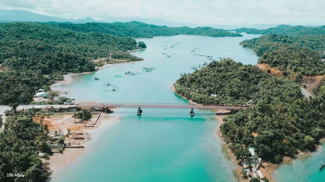 Sula Bridge, Cagraray, Bacacay Albay Aerial Video