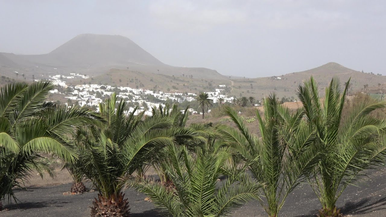 Lanzarote: above Haria and Tabayesco (4K)