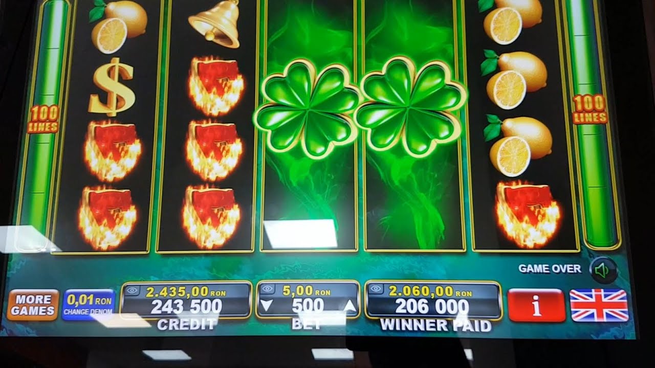 Va era dor de aparate pacanele in agentii??? Big Win cu multe linii de 77777.