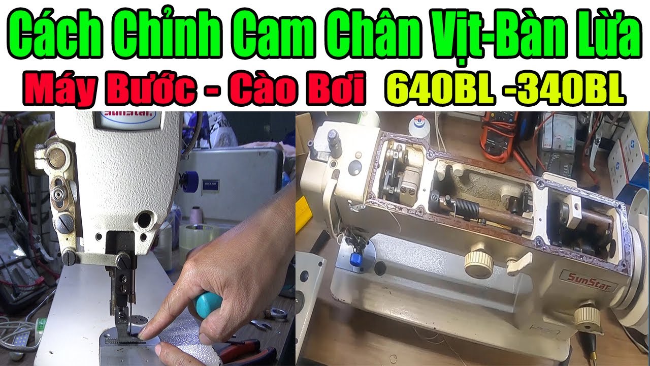 Cách Chỉnh Cam Chân Vịt Máy Bước - Máy Cào Bơi | Chỉnh Cam Răng Cưa Máy May | #nganhmaymac