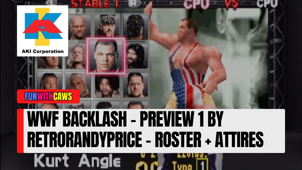 WWF BACKLASH - FULL ROSTER + ATTIRES (SO FAR) [PREVIEW 1]