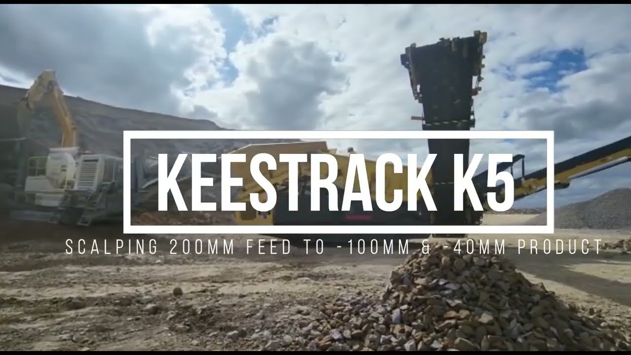 SCREEN - Keestrack K5 scalping 200mm feed to -100 & -40mm product