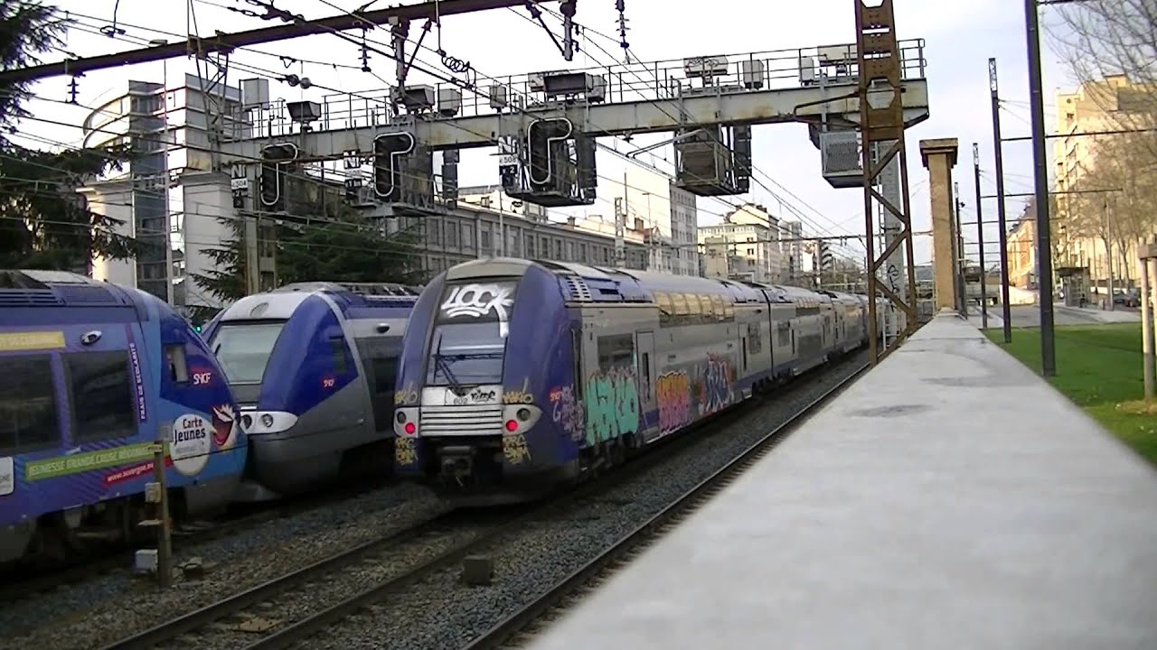 4 BB 67000,18 trains TER,9 trains TGV, à Lyon le vendredi 21 Mars 2014