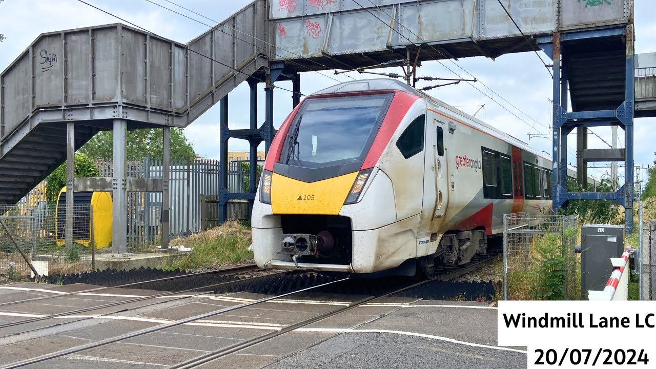Windmill Lane Level Crossing (20/07/2024) ft:@EWSTransportUK