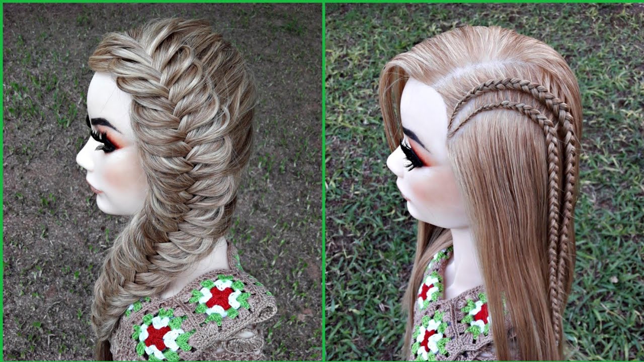 Hermosas trenzas laterales fáciles y rápidas | La reina de las trenzas
