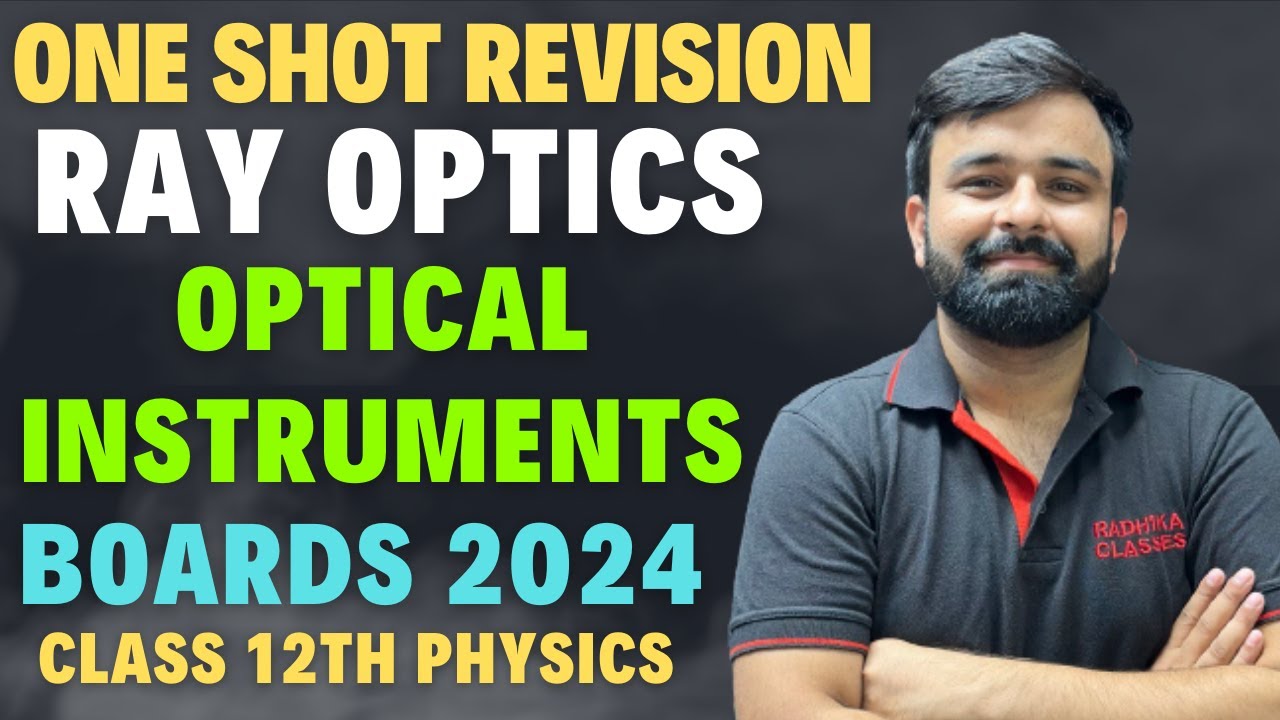 Ray Optics One Shot Optical instrument Chapter - 9 Boards 2024 Class 12th Physics