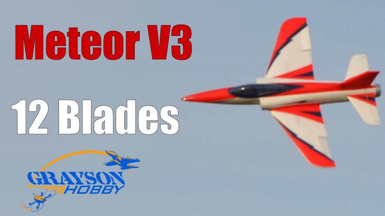Dynam Meteor V3 12 Blades EDF Radio Control Jet 4S - Speed Test!