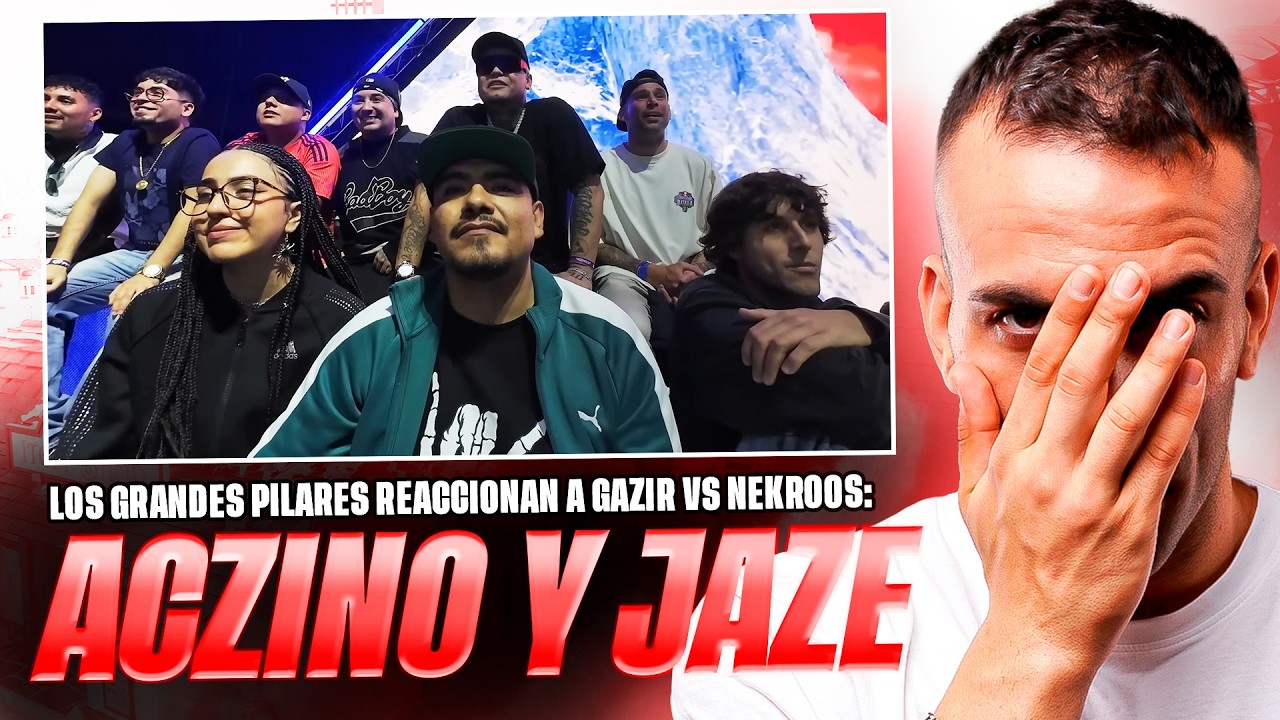 JAZE Y ACZINO REACCIONAN JUNTOS A NEKROOS VS GAZIR *POR FIN HAY ALGO QUE SORPRENDE AL GOAT* Reacci&oacute;n