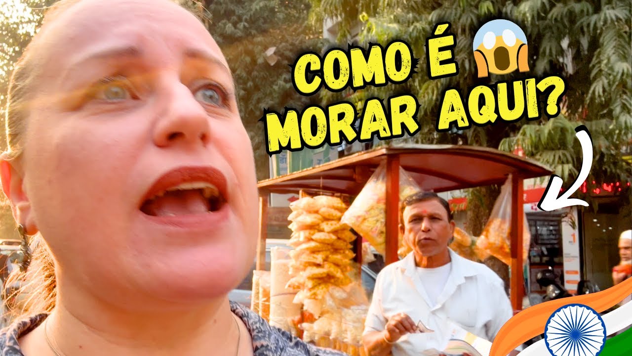 TOUR Pelo Meu BAIRRO na &Iacute;NDIA! 😱 Coisas que NINGU&Eacute;M Mostra na &Iacute;NDIA! BRASILEIRA NA &Iacute;NDIA 🇮🇳