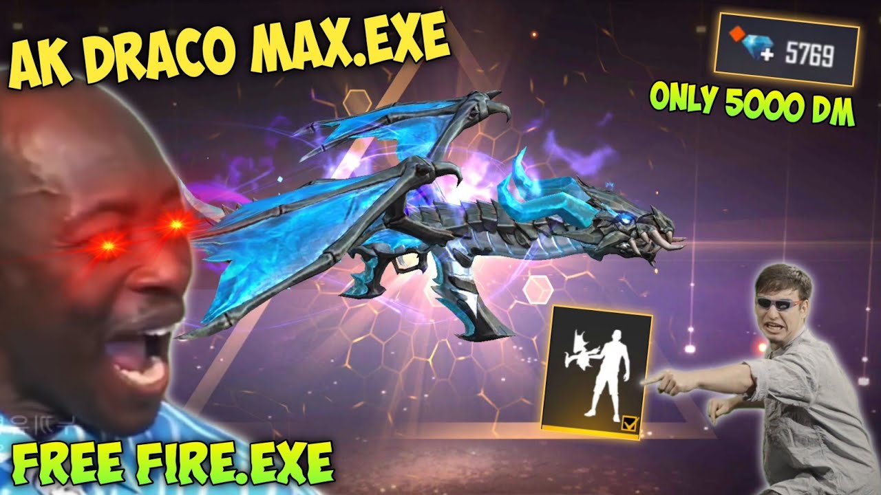 FREE FIRE.EXE - AK DRACO MAX.EXE ( ff exe, ff lucu )