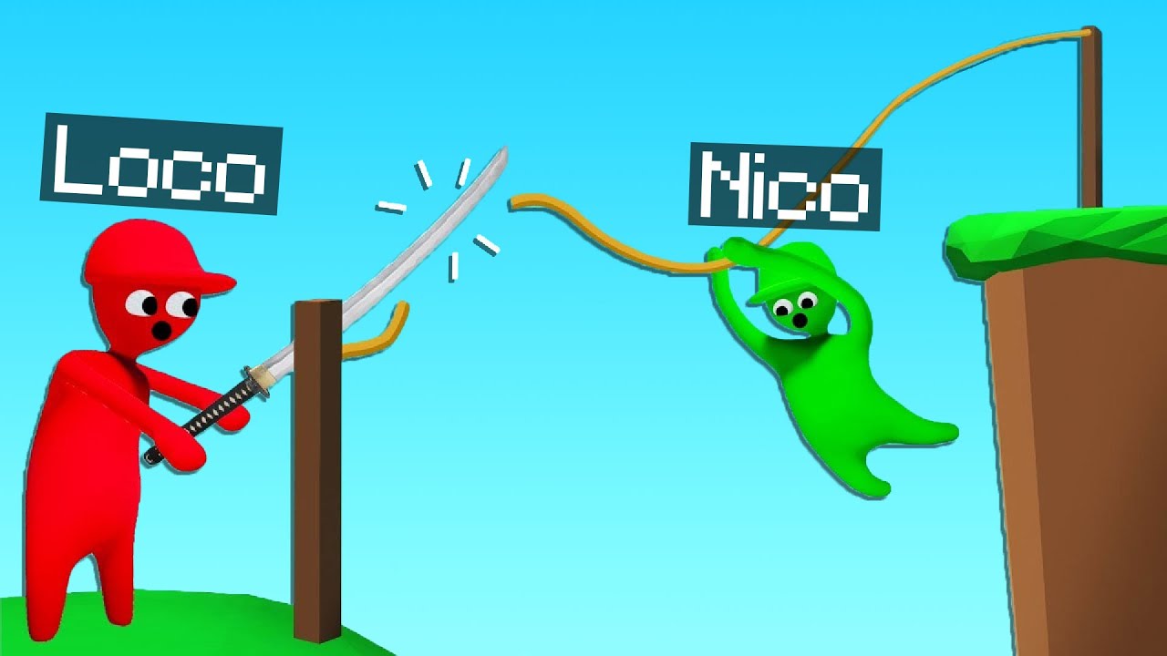 NICO, E LOCO SI AIUTANO A CADERE!