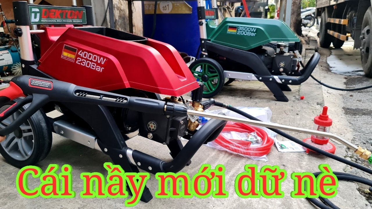 Máy rửa xe công nghiệp DEKTON DK-HPW3500, DK-HPW4000 mạnh khủng khiếp |Máy Xây Dựng Hồng Nhiên