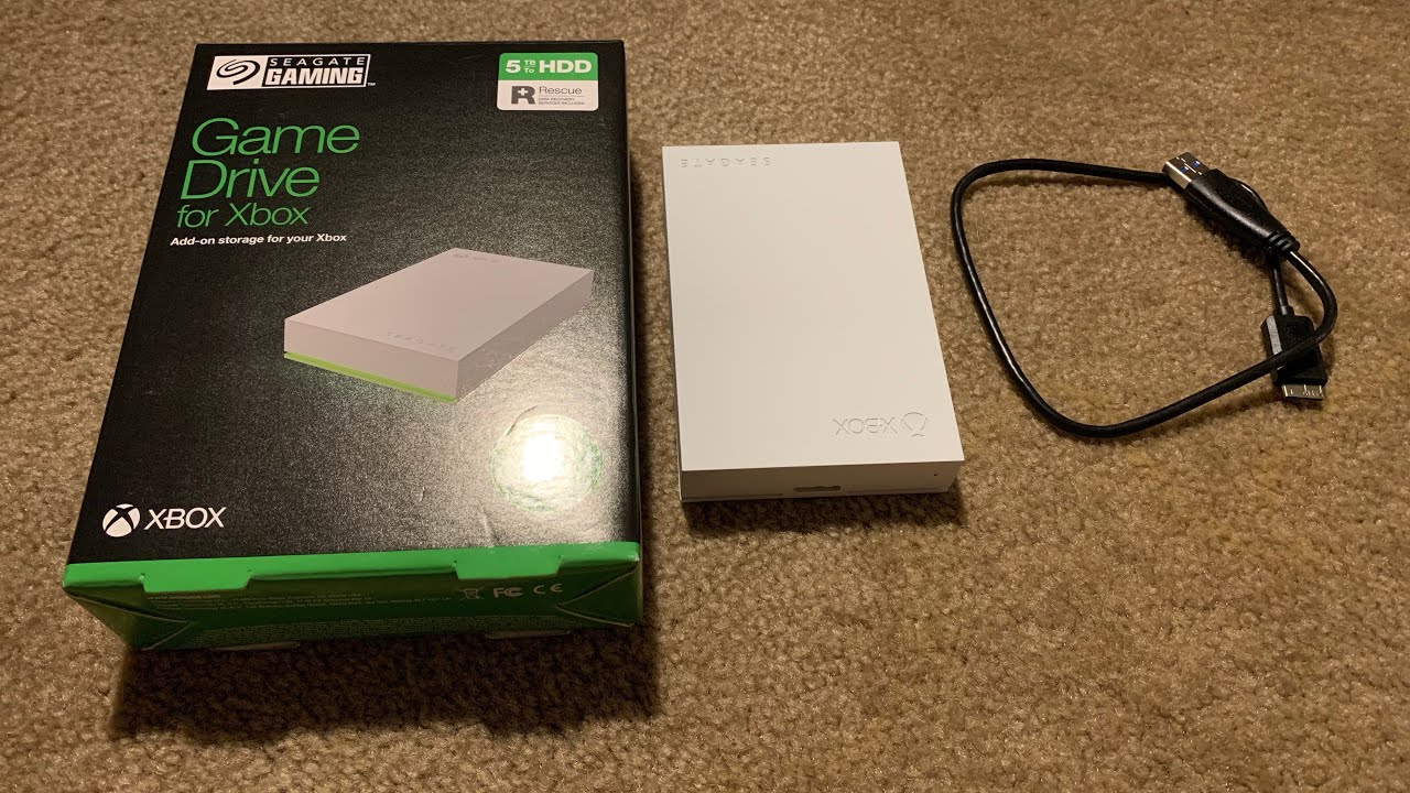 Seagate Game Drive - Xbox One & Xbox Series X|S ( 5TB HDD) Unboxing
