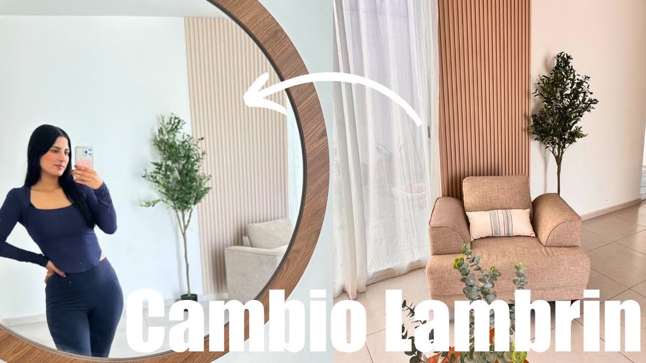 CAMBIO EN MI SALA + BONITA 🏡 fácil y Rapido | Lambrin ✅ Ale García