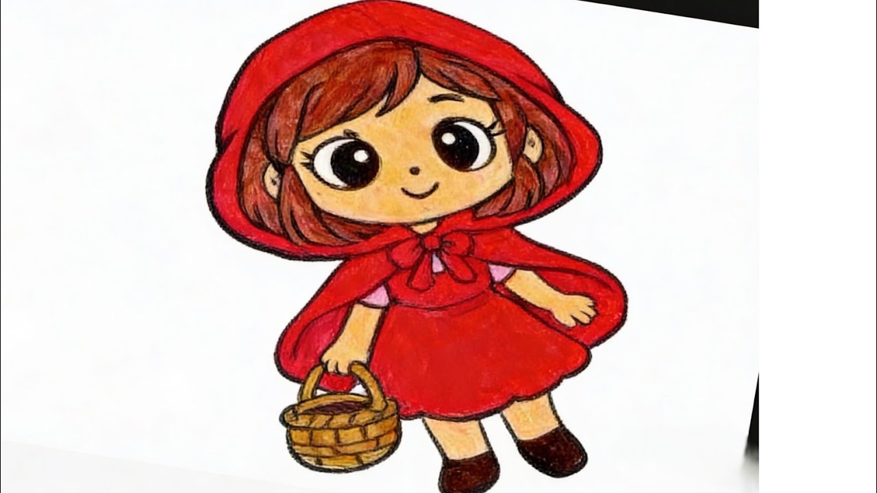🛑🔥 Como pintar a Caperucita roja 