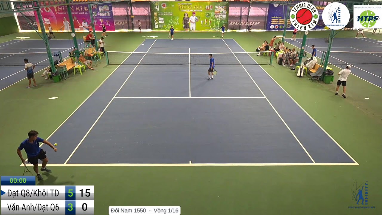 Đôi Nam 1550 - Thiên Kim Open Cup : Khôi TD/Đạt Q8 🆚 Văn Anh/Đạt Q6 
