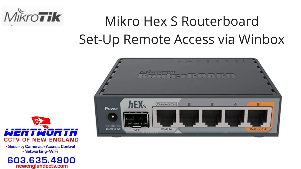 Настройка маршрутизатора Mikrotik Hex S и как осуществлять удаленный просмотр с помощью Winbox