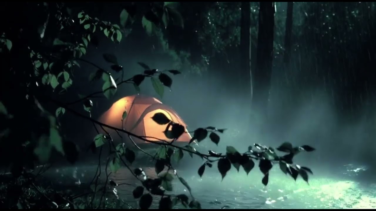 Night Rain with Wind