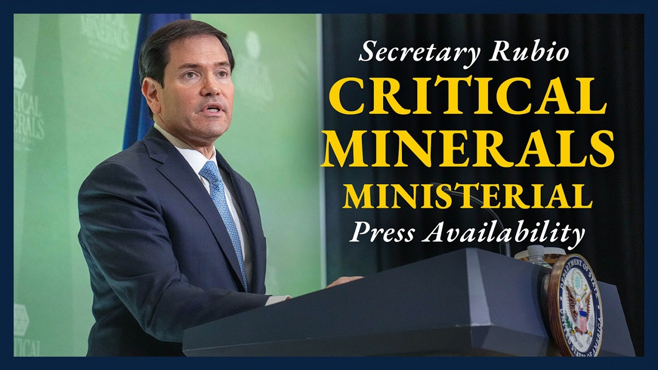 Secretary Rubio holds a press availability on the Critical Minerals Ministerial