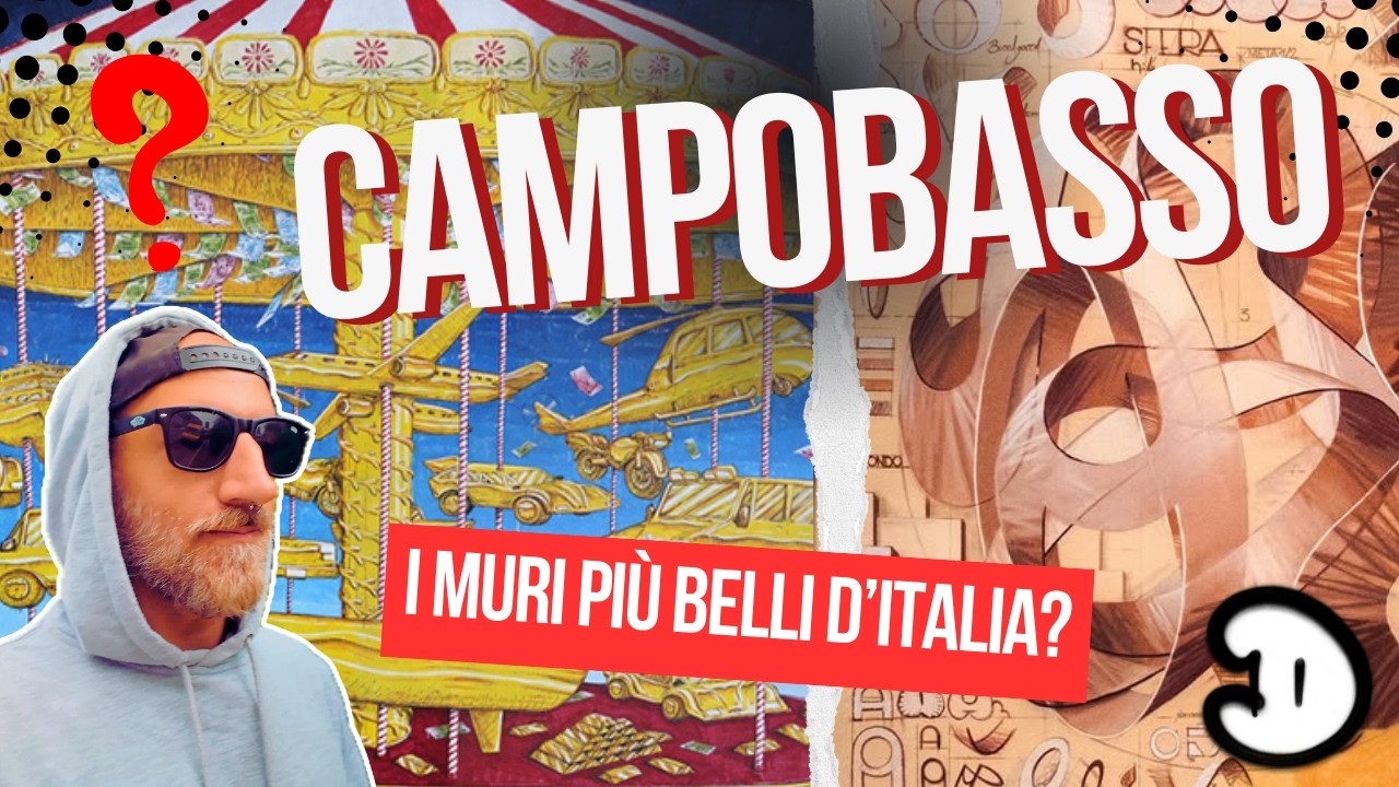 Troppi ignorano questa città: Campobasso nasconde i MURALES più assurdi d'Italia (C'è anche BLU) 🤯