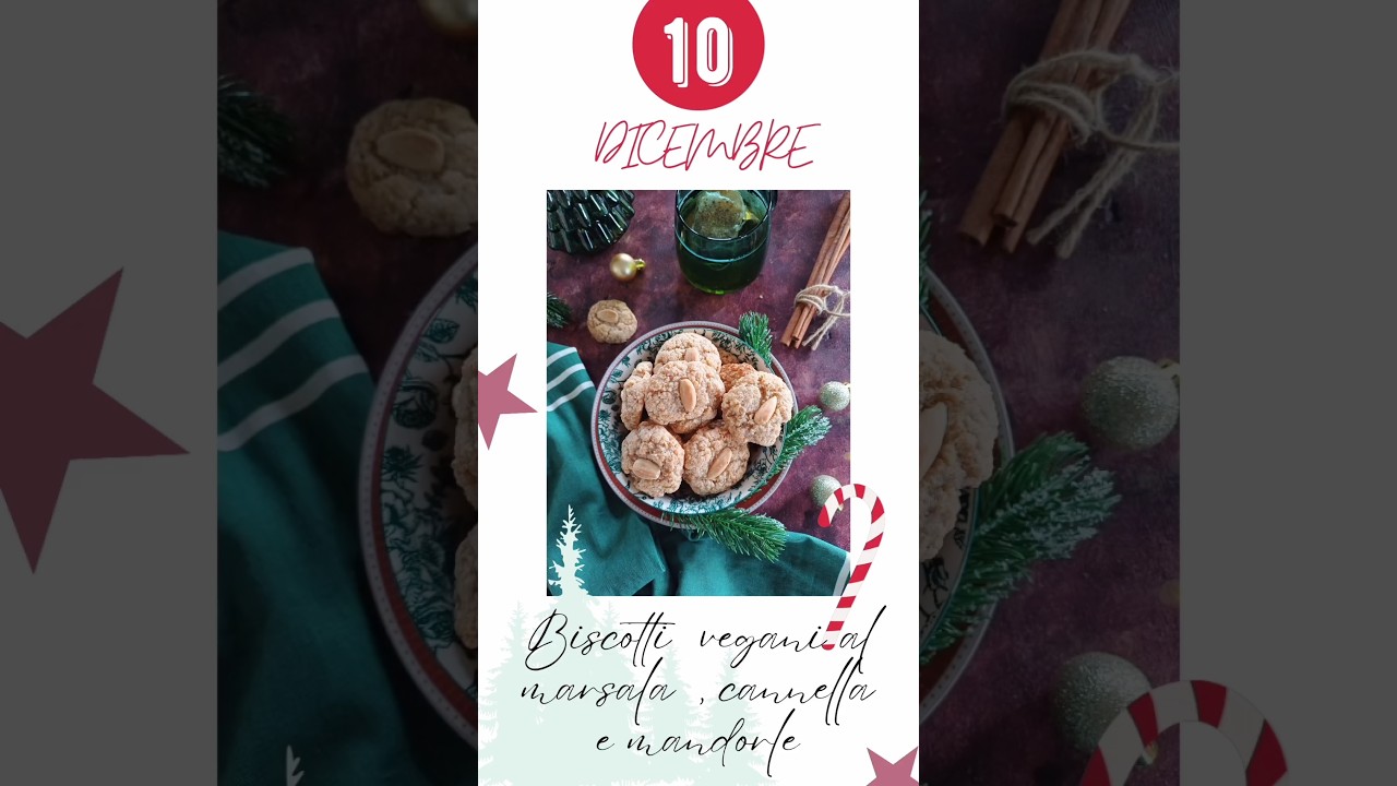 Biscotti vegani al marsala, cannella e mandorle 