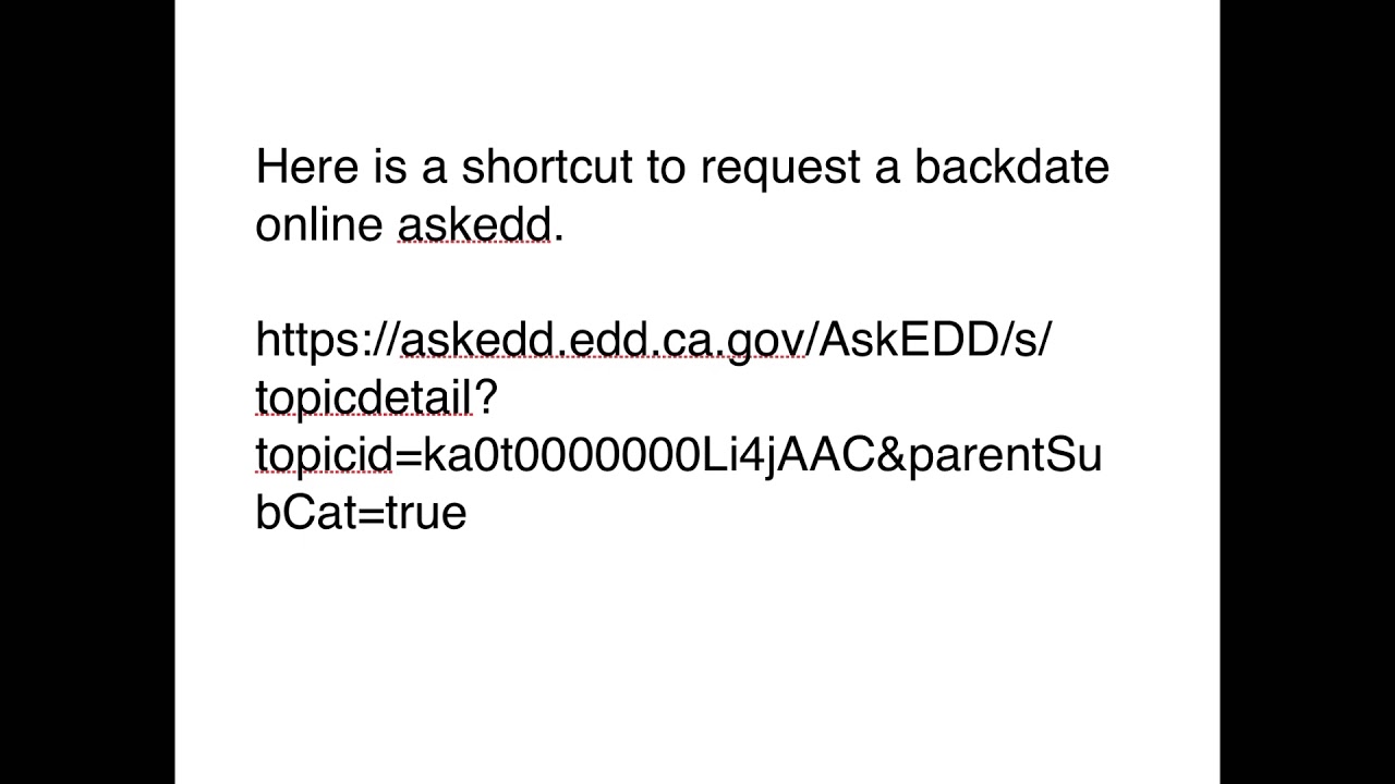 CA EDD If you missed to backdate your PUA claim, here is how to request
