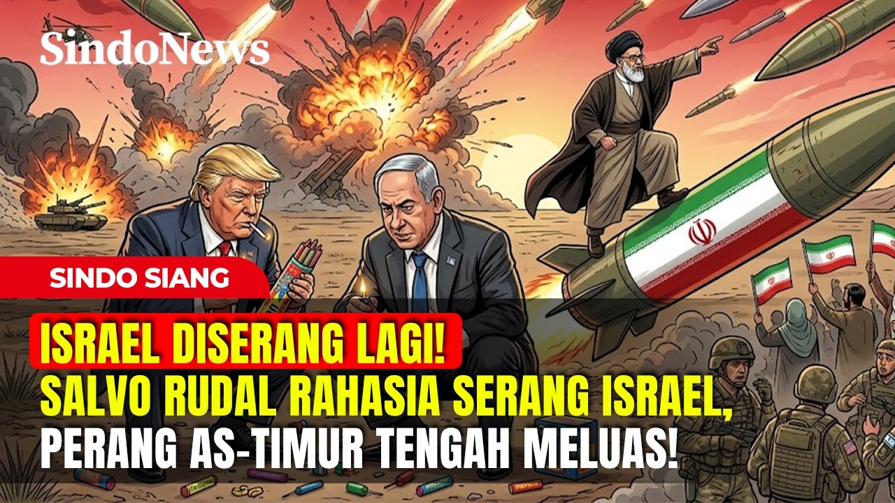 ISRAEL DISERANG LAGI! Salvo Rudal Rahasia Iran Serang Israel | Sindo Siang | 16/03 Part 02