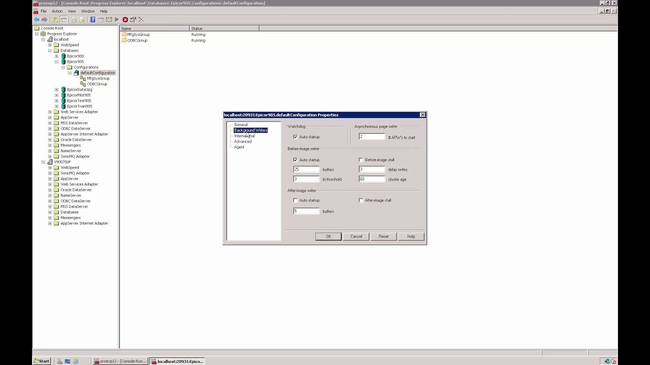 Progress Database Management