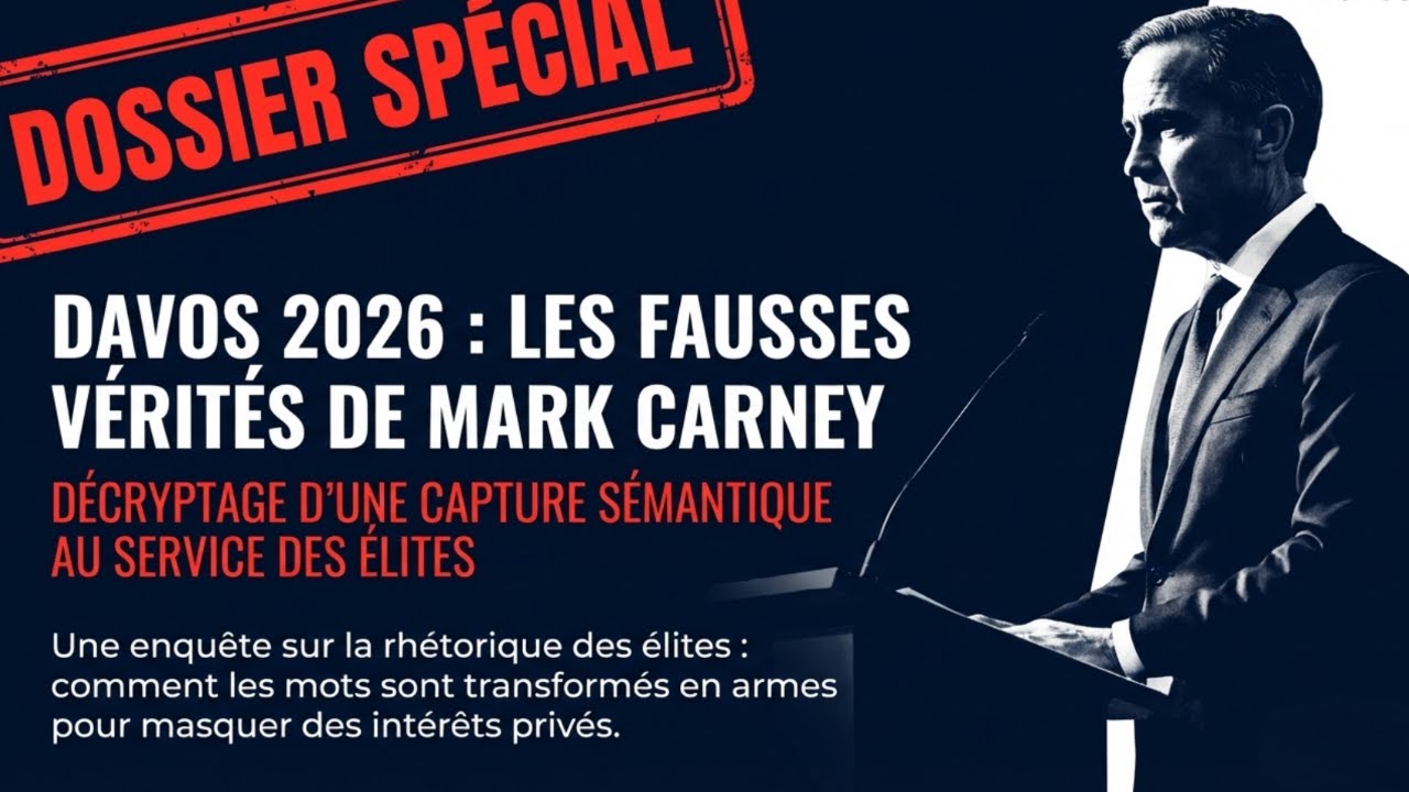Les fausses vérités et les vrais mensonges de Mark Carney   capture sémantique au service des élites