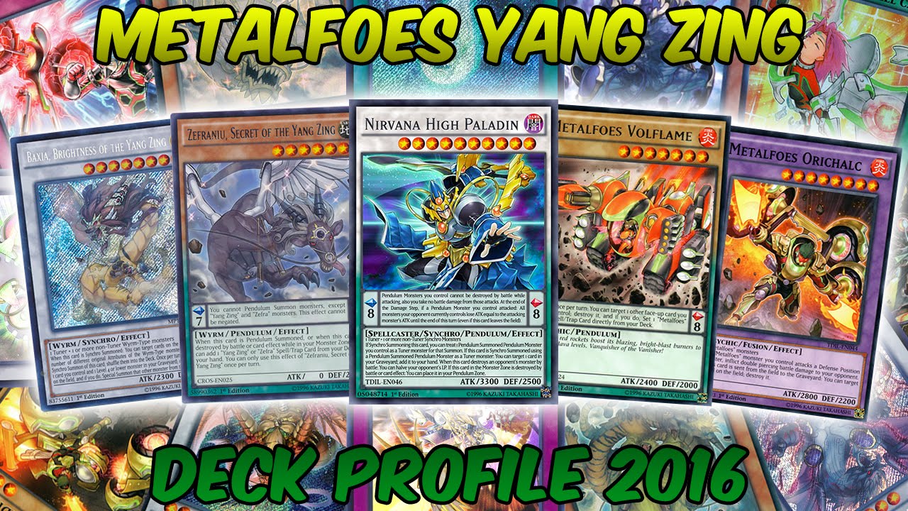 Metalfoes Yang Zing Deck Profile - August 2016 - HERE COMES THE PAIN!!!