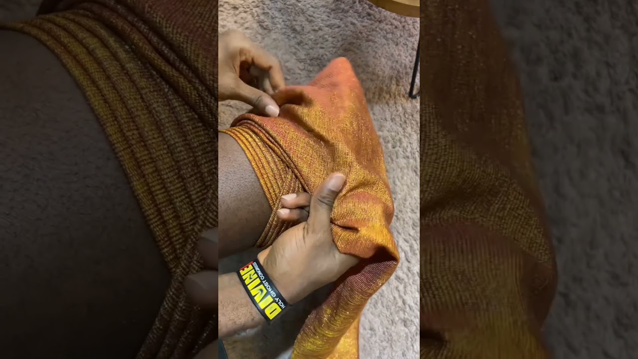 How to tie simple Gele style @SAMMYINVENTIONS #fangele #gele #headgear #fashion #gelestyle