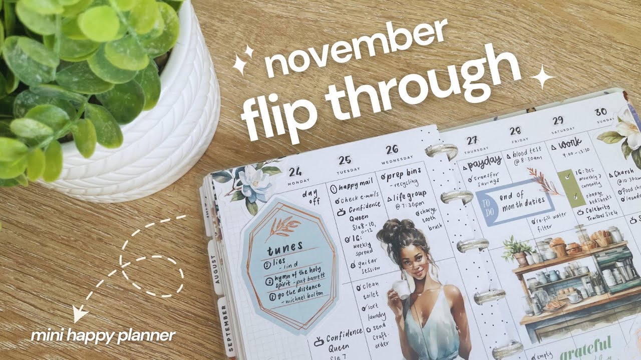 November Flip Through | Mini Happy Planner 2025 | After The Pen