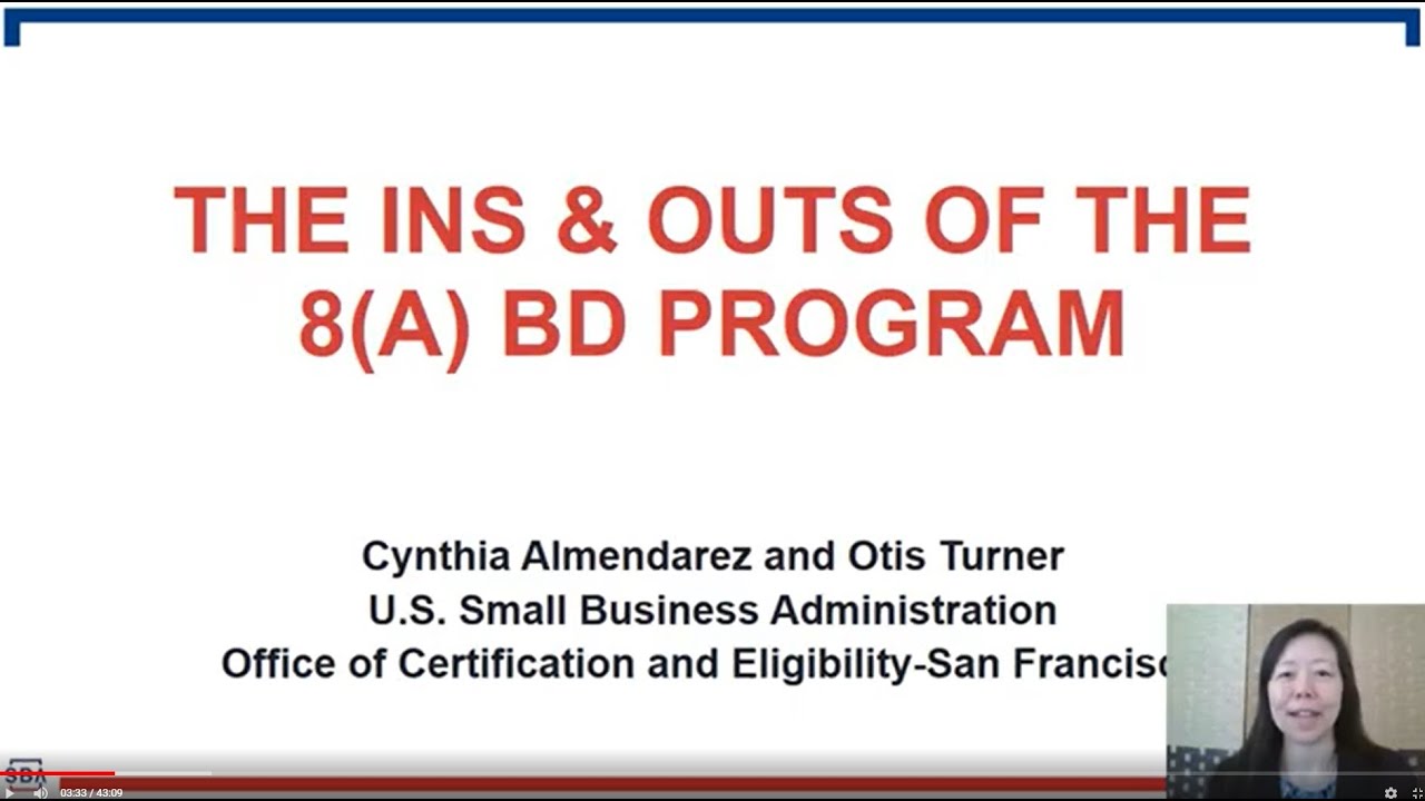 In's and Out's of the 8a Program Final Part 2