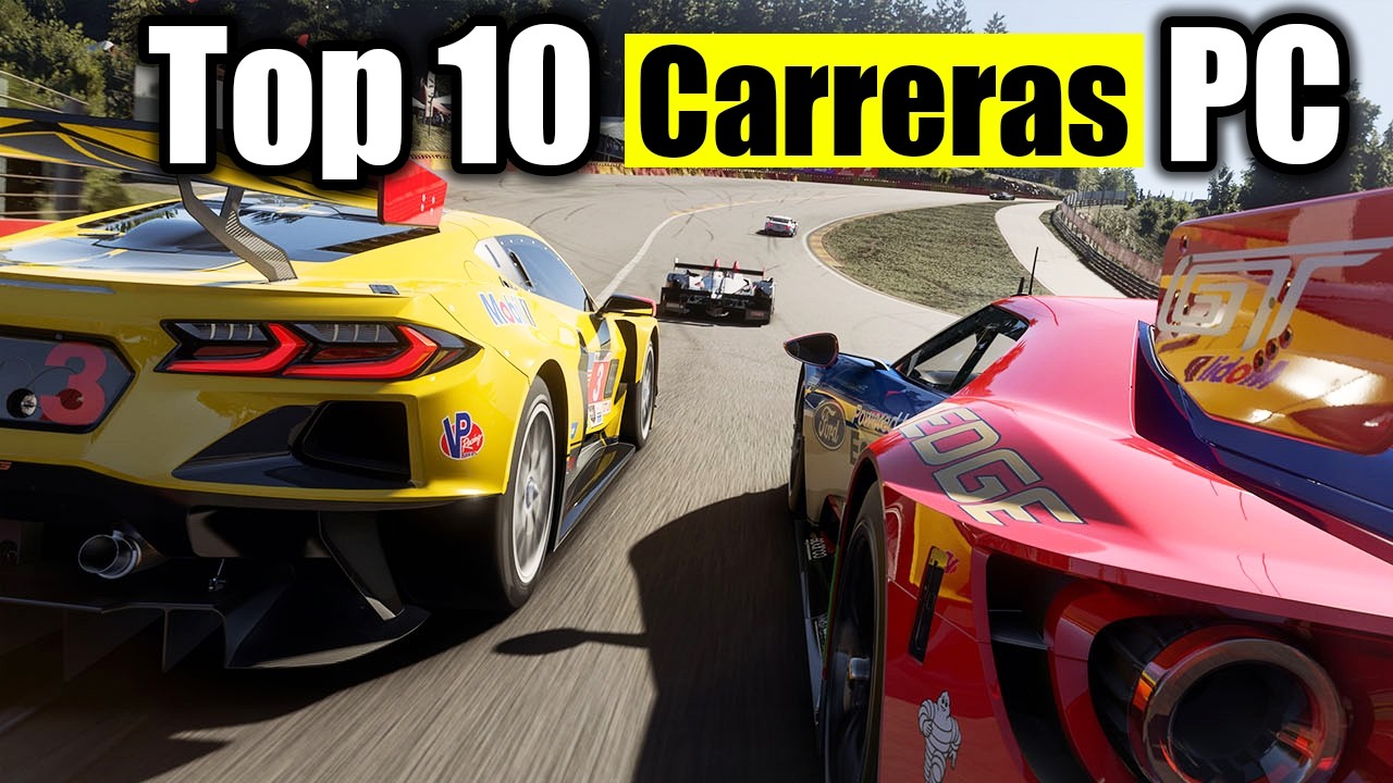 Top 10 mejores juegos de CARRERAS para PC (SIMULADORES Y ARCADE)