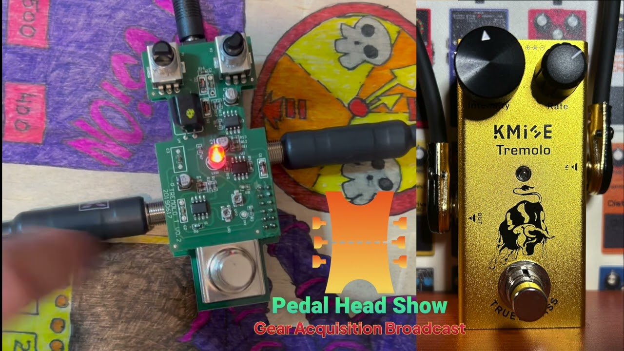 Kmise Tremolo - Trim Pots - 3 Pedals in 1 - Review and Demo - Before Amp Vs. Fx Loop - P.H.S.